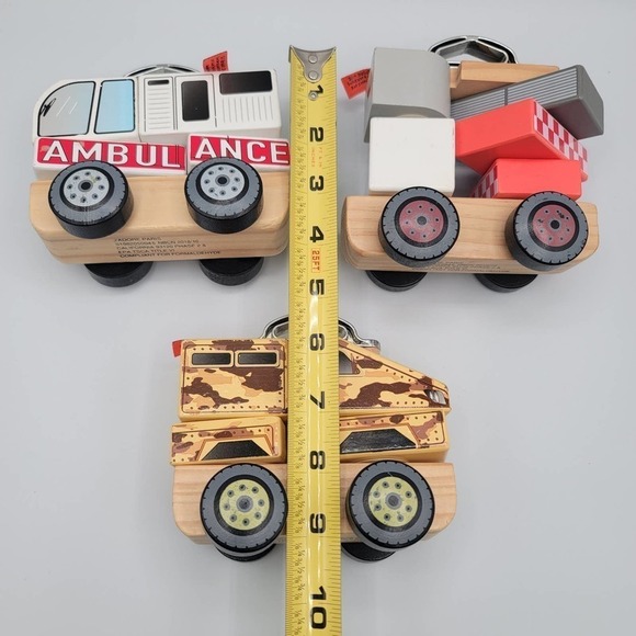 J'adore Paris Wooden Stacking Truck Toy Lot of 3 - Picture 11 of 12